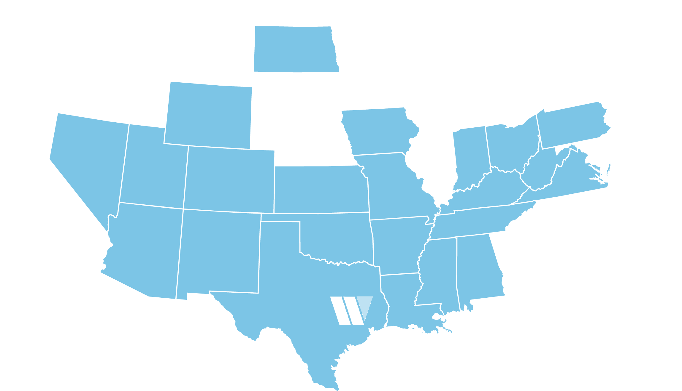 Woodway pipeline map of the United States